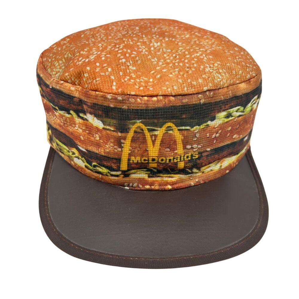 Rare Vintage 1984 McDonalds Big Mac Employee Promo Hat Cap Collectible Americana